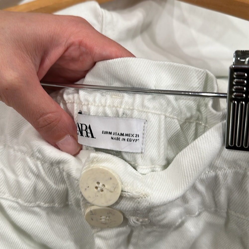 Zara high waisted white pants - Picture 5 of 5